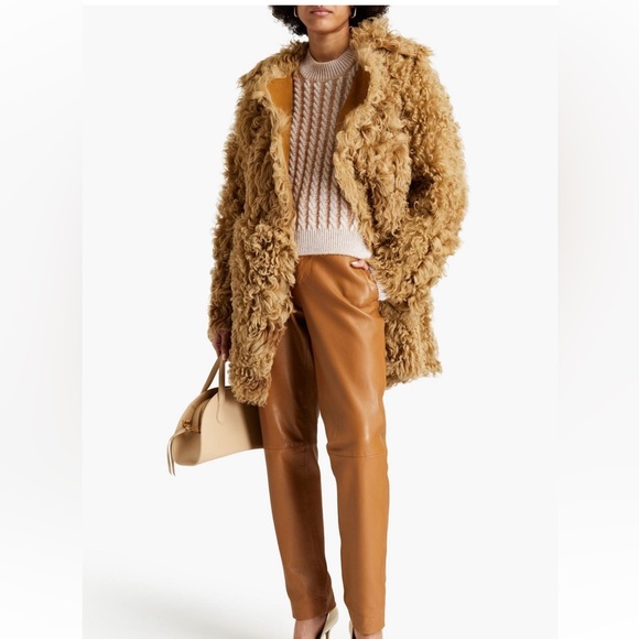 Alberta Ferretti reversible shearling coat sz IT40 / small - Picture 2 of 9